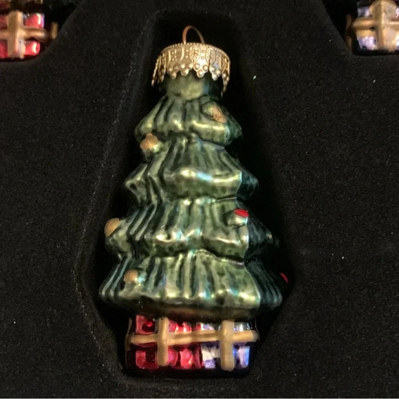 VTG Krebs Glass Christmas Hand painted Ornaments Girl Tree Snowball Boy New! - Picture 4 of 15